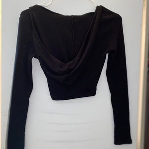 Hooded crop top